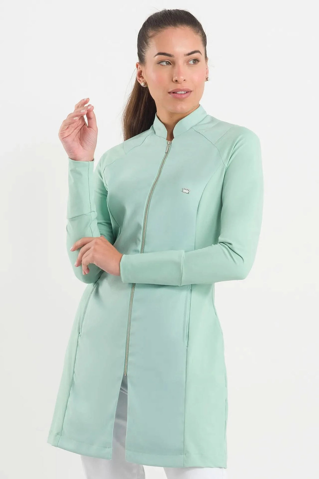 Women's Carmel Mint Lab Coat