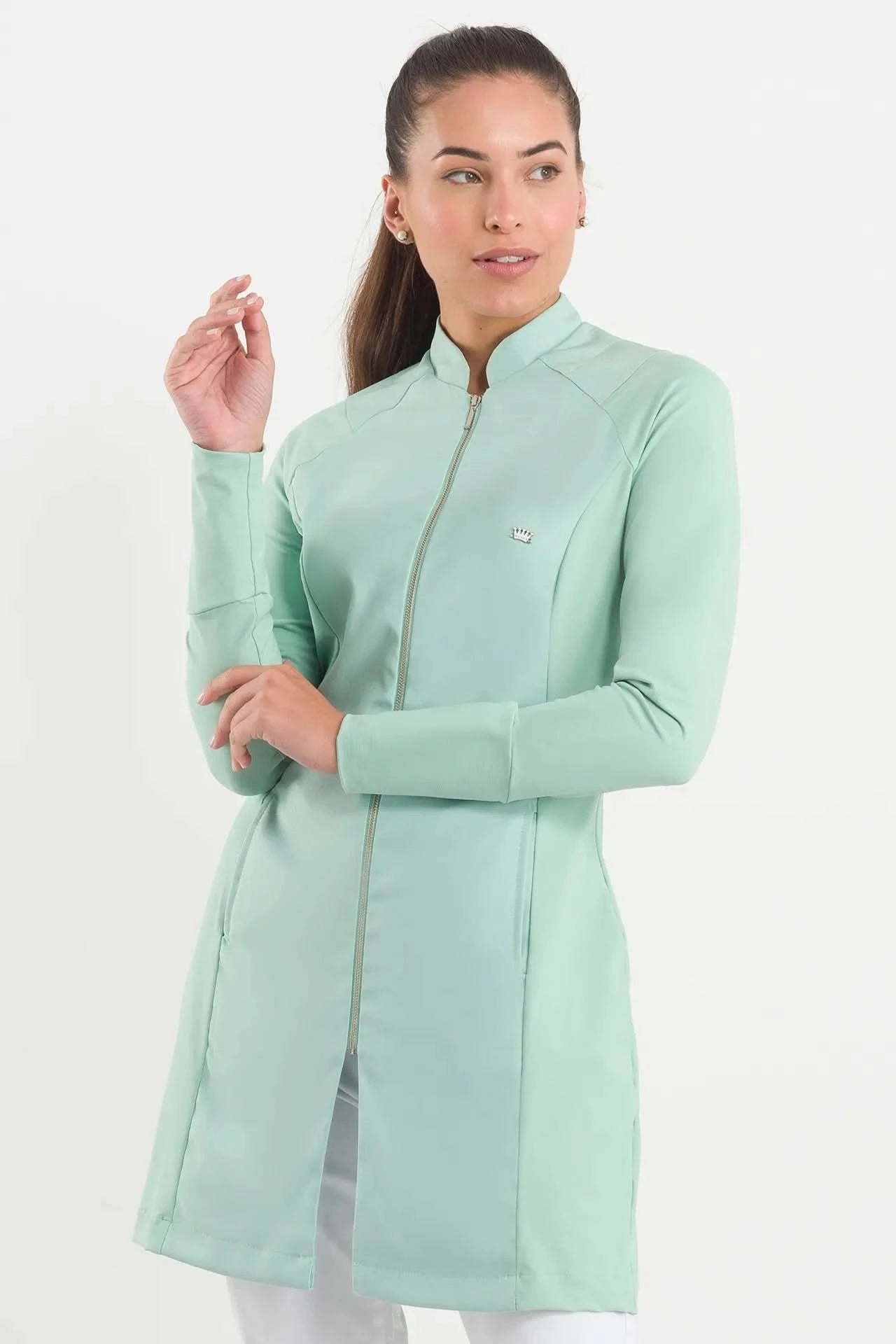 Women's Carmel Mint Lab Coat