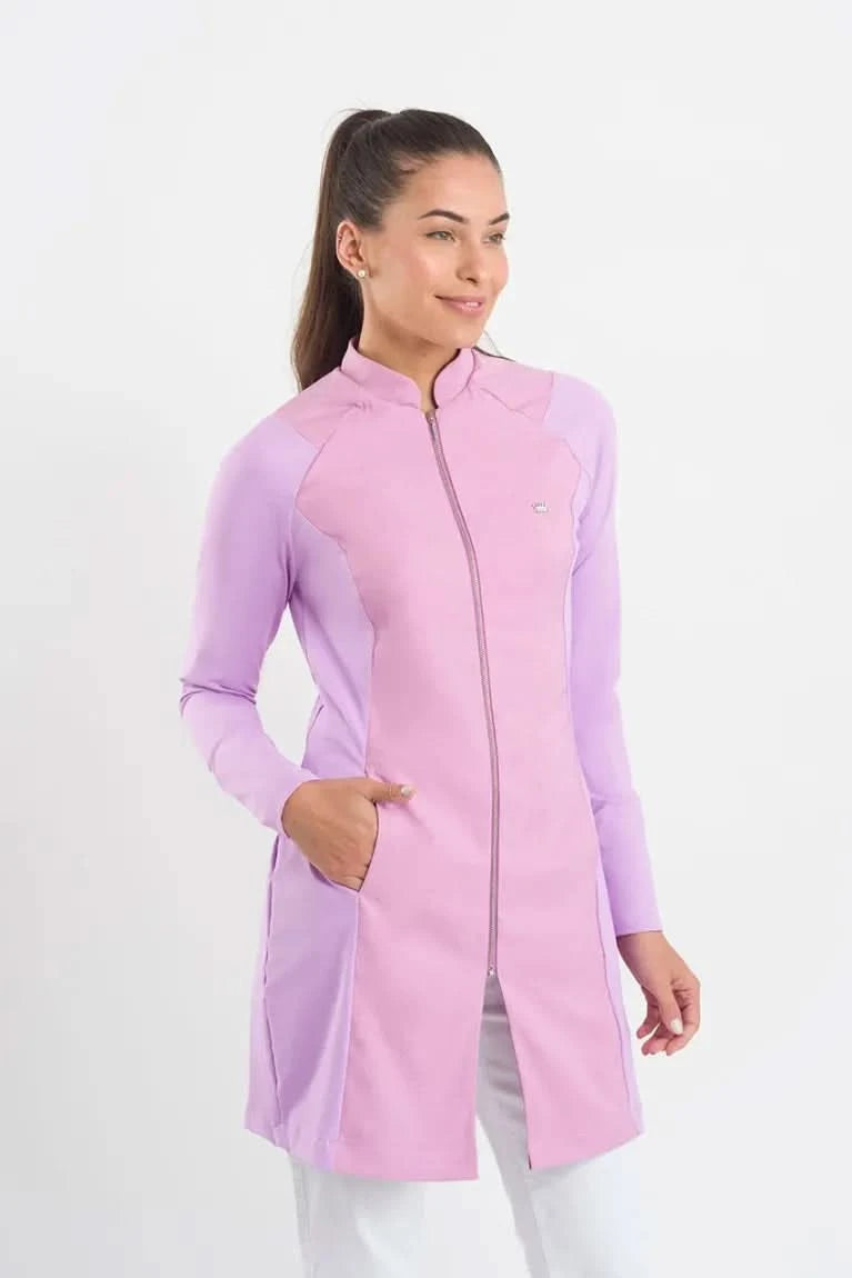 Women's Carmel Lilac Lab Coat