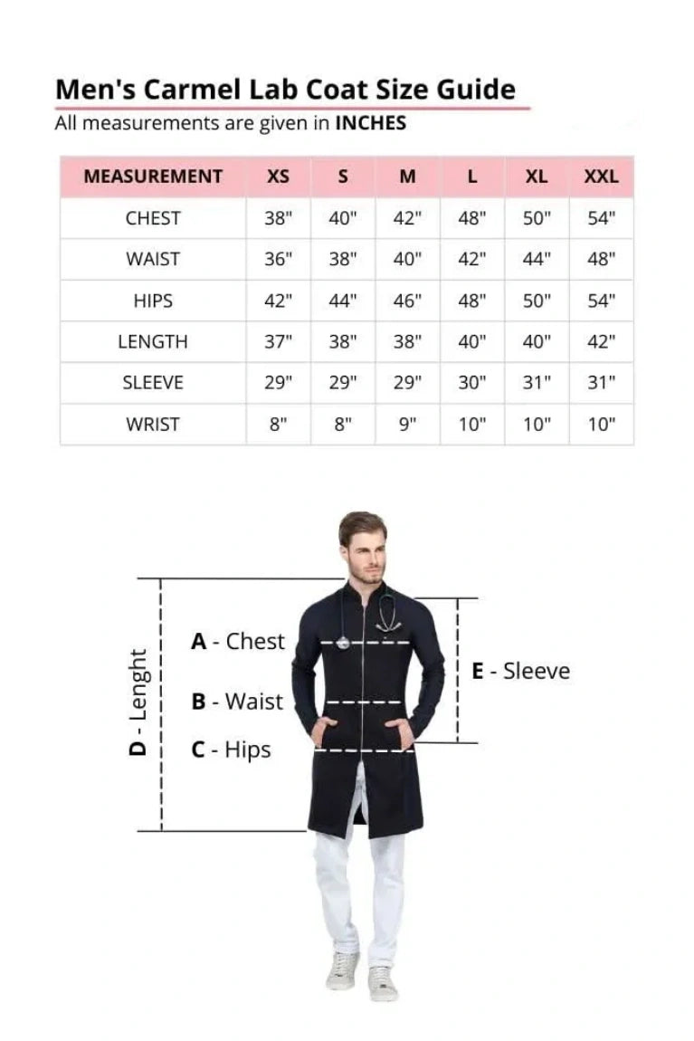 Men's Carmel Black Lab Coat
