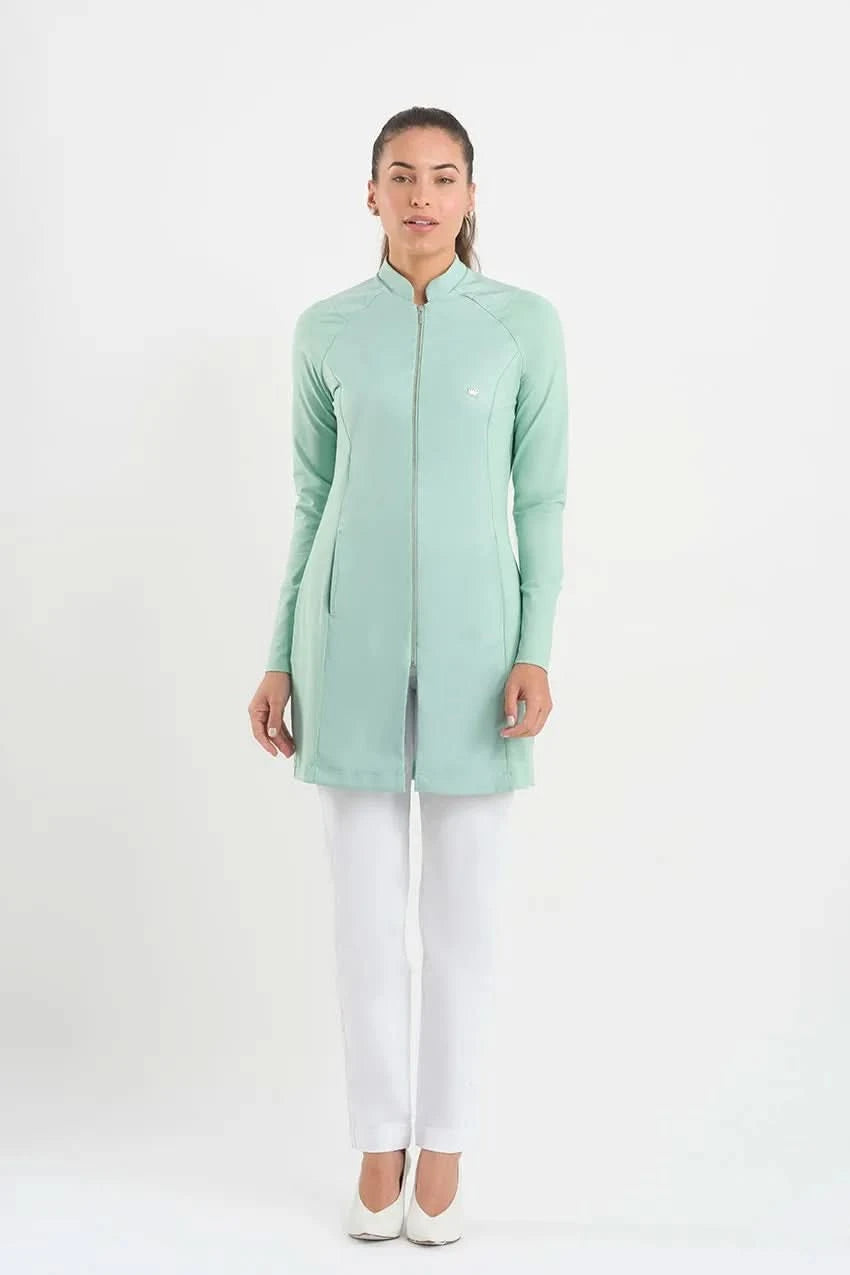 Women's Carmel Mint Lab Coat