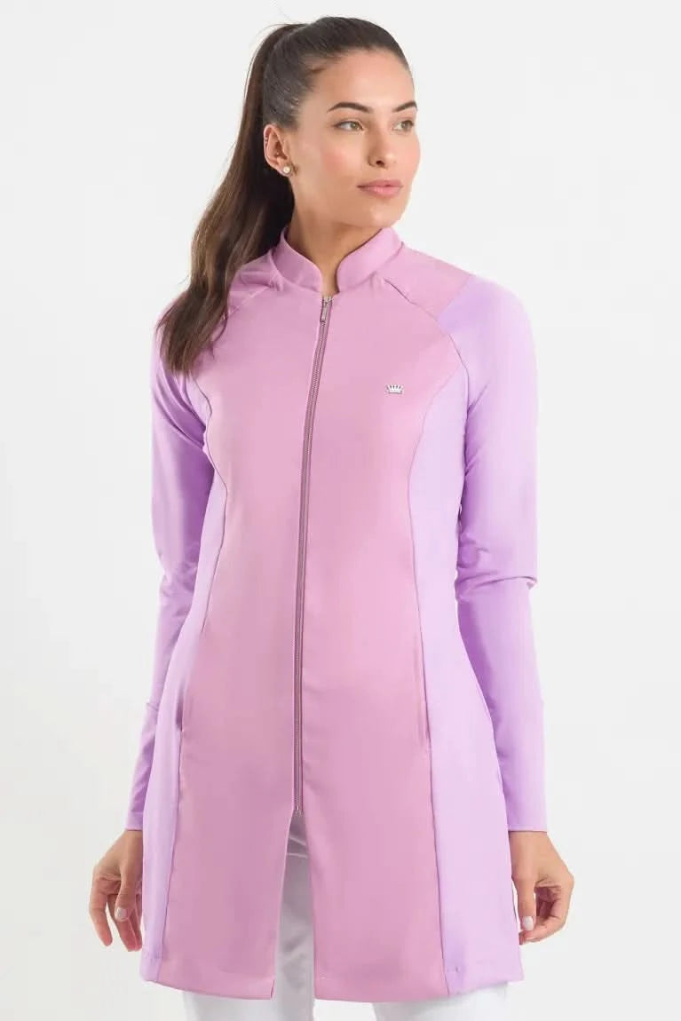 Women's Carmel Lilac Lab Coat