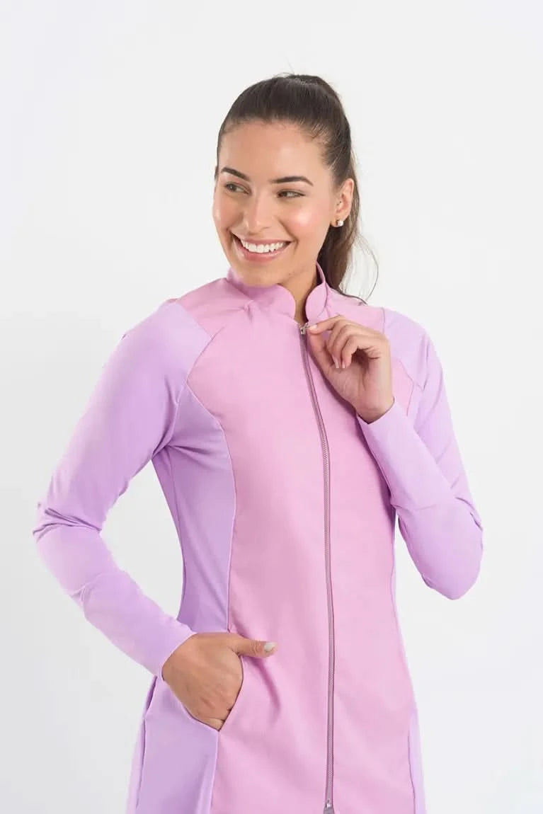 Women's Carmel Lilac Lab Coat
