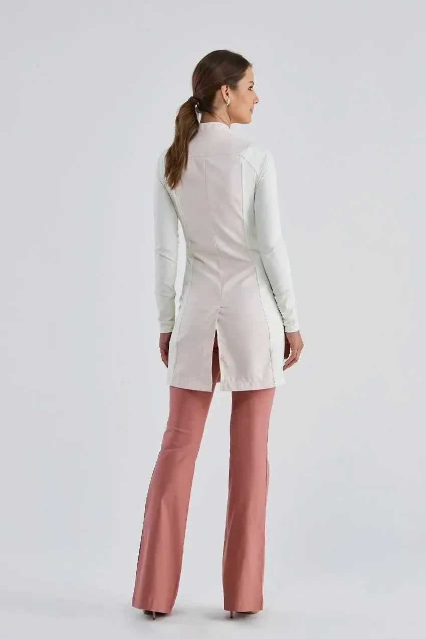 Women's Mix Carmel Nude Lab Coat