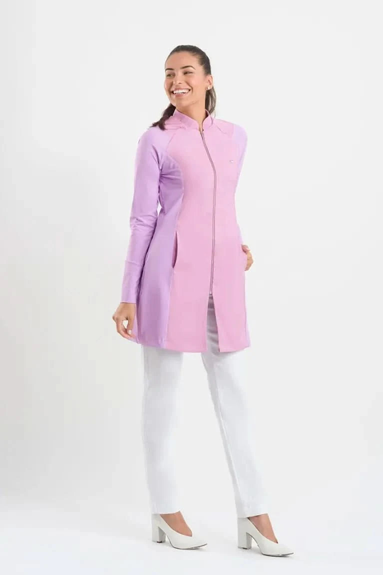 Women's Carmel Lilac Lab Coat
