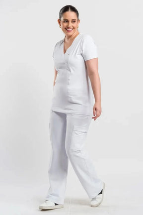 Women’s Dallas White Scrub