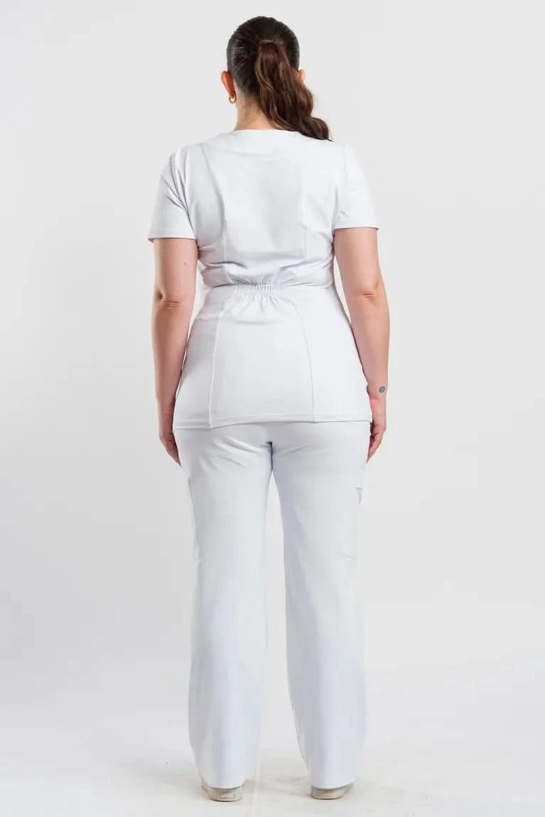 Women’s Dallas White Scrub
