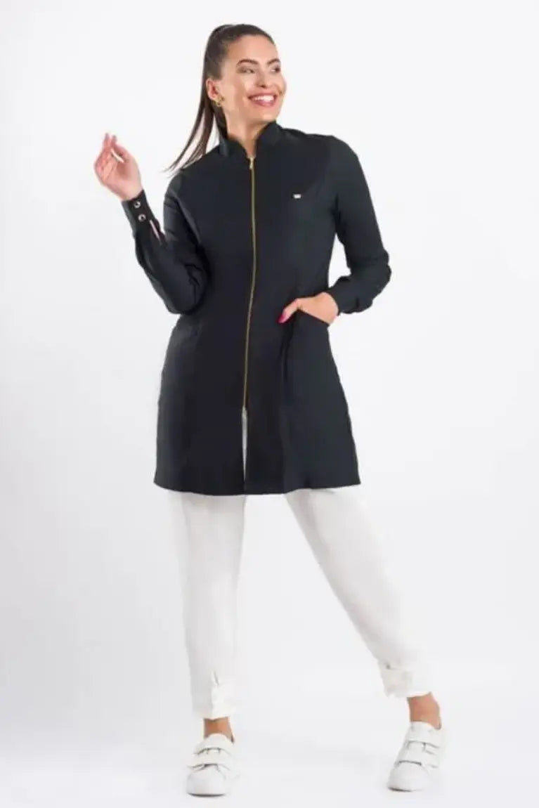 Women's Hawaii Black Lab Coat