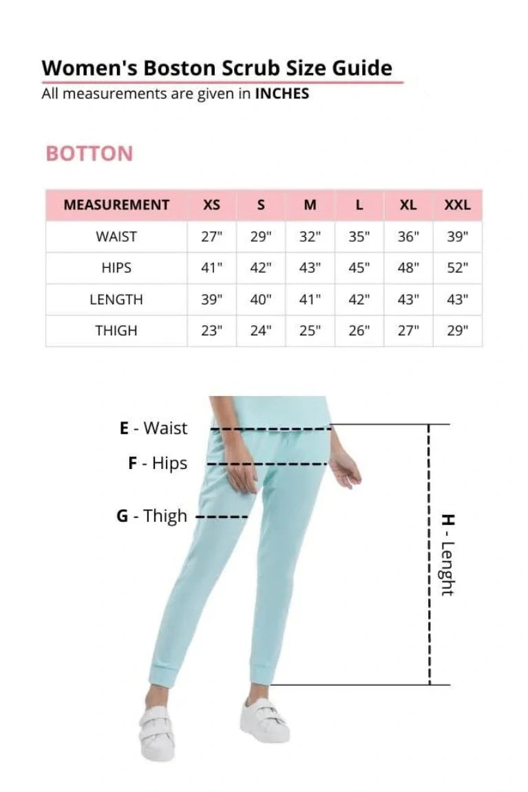 Women's Boston Black Scrub