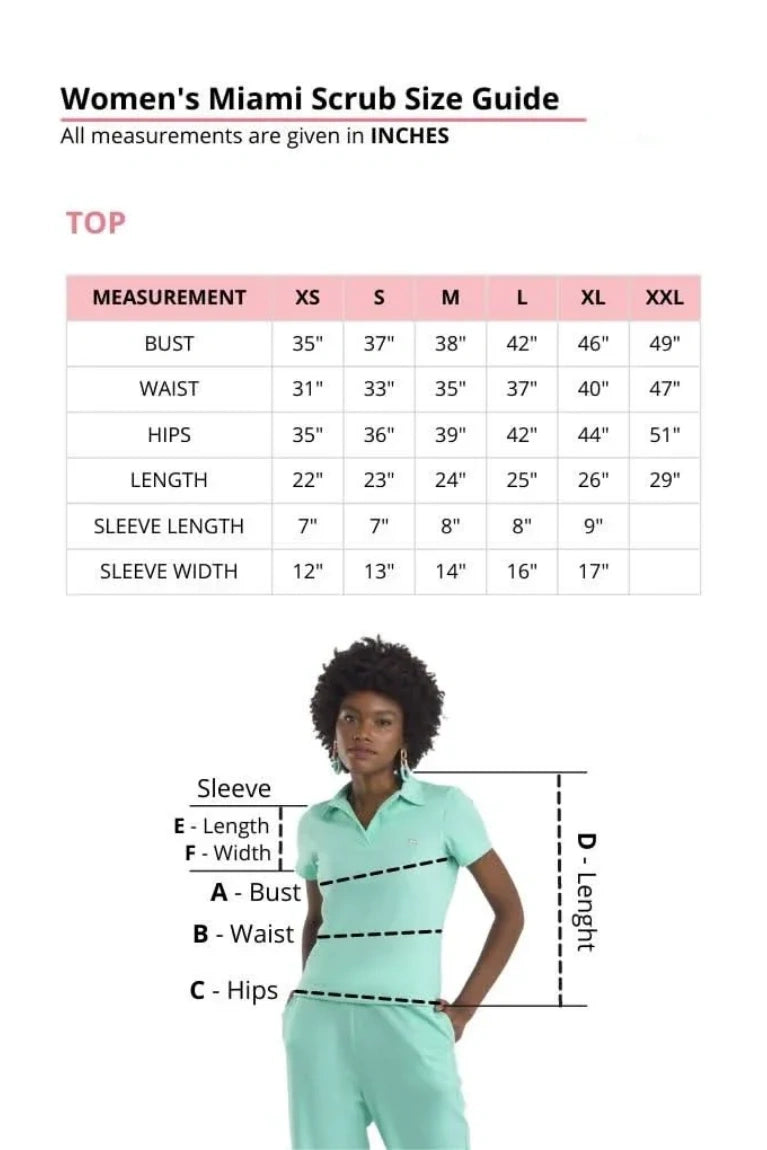 Women's Miami Aqua Scrub