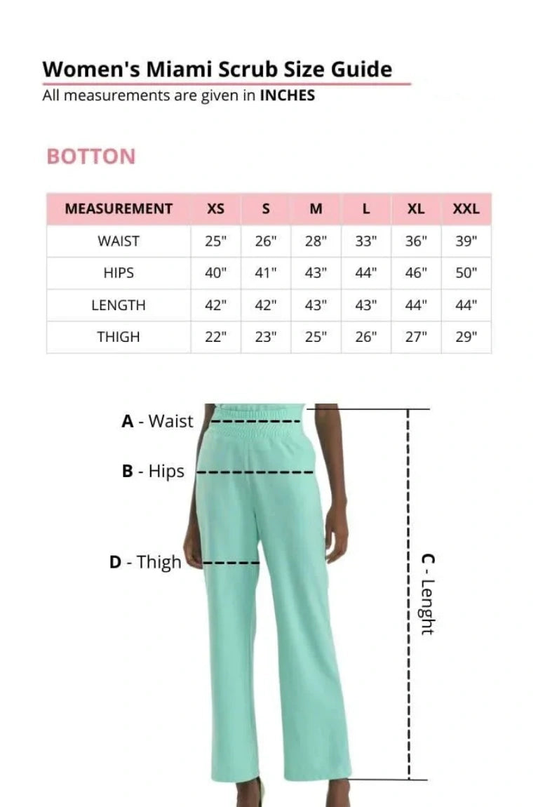 Women's Miami Aqua Scrub