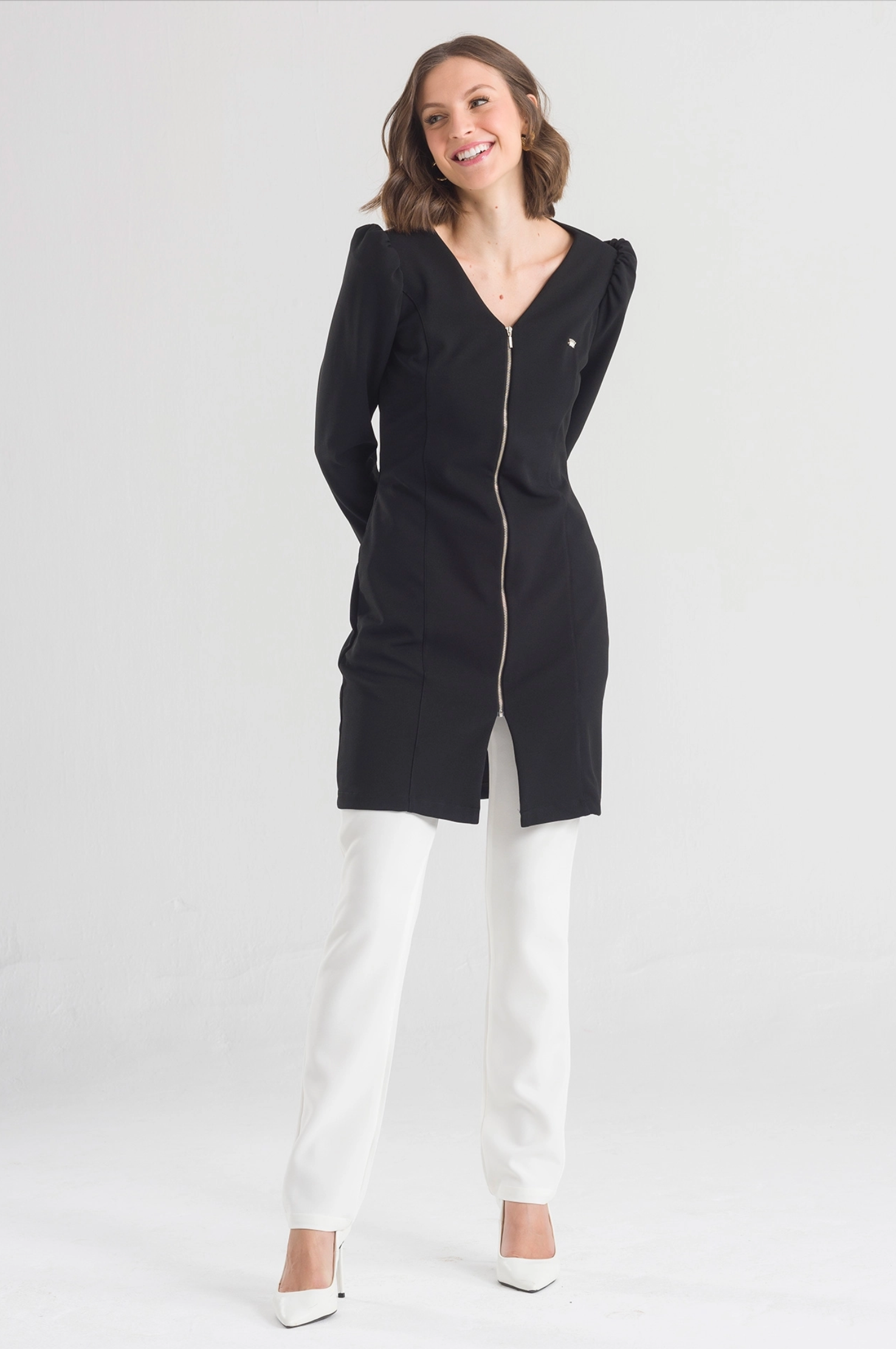 Woman's Hollywood Black Lab Coat